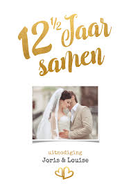 Jubileum 12 1 2 Jaar Samen Goud Kaartje2go