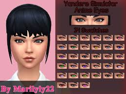 There are several options available in this mod set, you can change eye colours from eight different options. Anime Eyes By Marilyly22 At Tsr Sims 4 Updates