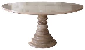 For large groups of eight, you'll want to take a trip back up to the top of this post for the 72 inch round oak option pictured there. Amelia Round Wooden Dining Table Traditional Dining Tables By Doorman Designs Houzz