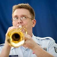 Jeff Sturms, a key board player, performs with Stephen