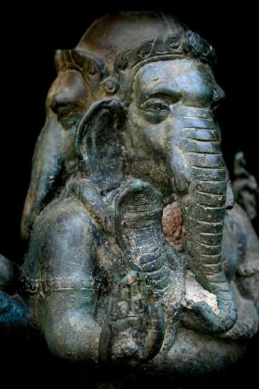 Early 20C Bronze Thai Ganesh ( Phra Phikanet) #9193