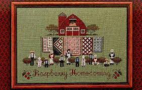 Cross stitch patterns, cross stitch kits and accessories. Raspberry Homecoming Amish Cross Stitch And 50 Similar Items