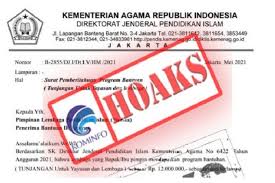 Hide like and view counts. Hoaks Bantuan Rp12 Juta Dari Kemenag Kepada Yayasan Dan Lembaga Islam Wartabanjar