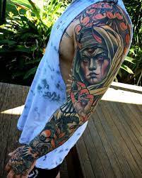 Pin By Christopher Champagne On Rukav Full Sleeve Tattoos Traditional Tattoo Neo Tattoo