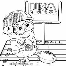 Find the best minions coloring pages for kids and adults and enjoy coloring it. Cartoon Football Player Coloring Pages Cartoon On Net