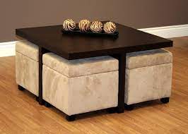 Picture gallery of square coffee table with stools underneath. Coffee Table With Stools Underneath Storage Ottoman Coffee Table Coffee Table Square Coffee Table With Stools Underneath
