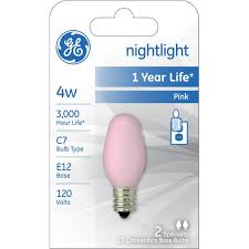 Ge 2 Pack 4 Watt Pink C7 Nightlights 26222 Blain S Farm Fleet