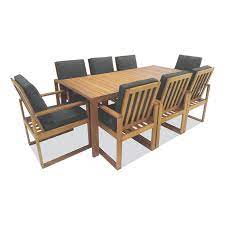 1 599 Mimosa 9 Piece Timber Avani Setting Bunnings Warehouse Outdoor Furniture Design Outdoor Furniture Outdoor Furniture Sets