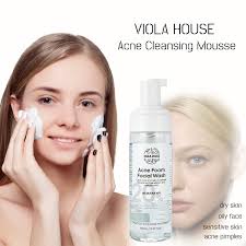 VIOLA HOUSE Acne Foam Facial Wash Deep Clean Acne Foaming Cleanser 100g