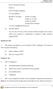 Info, fakta & jawapan gst di malaysia • info, facts & answers to your gst questions • malaysia goods & services tax #mygst. Goods And Services Tax Royal Malaysian Customs General Guide Pdf Free Download