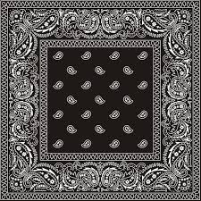 Black And White Paisley Bandana Paisley Bandana Black Southwestern Comforters Bandana Tattoo Bandana Design Graphic Tshirt Design
