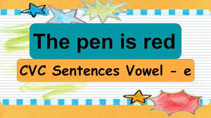 Children working with cvc words will be learning to pronounce the sounds in response to the letters, blending them to read whole words. Cvc Sentences Vowel E Learn English I Know Phonics Reading Sentences Youtube