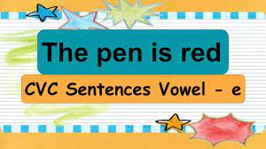 It makes for a funny sentence. Cvc Sentences Vowel E Learn English I Know Phonics Reading Sentences Youtube