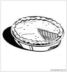 Number of the day coloring page. Freshly Baked Pumpkin Pie In A Pan Coloring Pages Desserts Coloring Pages Coloring Pages For Kids And Adults