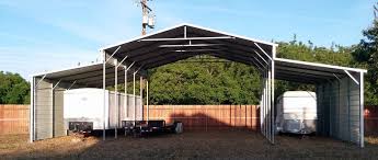 Click to add item shelterlogic® roundtop® 14' x 32' x 12' gray pipe pocket replacement canopy s. to the compare list. 19 Portable And Permanent Rv Shelters For Campers