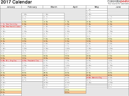 2017 Calendar Download 16 Free Printable Excel Templates Xls Calendar Template Calendar Printables Calendar 2017