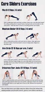 45 seconds on, 15 seconds off for 4 rounds. Core Sliders Exercises Strength Stability Workouts Exercise Push Pull Workout Top Exercises