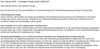 4 dieser hat daher auch anspruch auf aushändigung der steuerbescheinigung. Https Www Fondsdepotbank De Fileadmin 3 0 Unternehmen 3 5 News Und Termine Informationsblatt Zur Steuerbescheinigung Pdf
