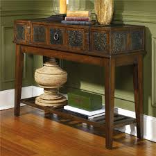 Mckenna Sofa Table By Signature Design By Ashley Furniture With Images Rustic Sofa Tables Rustic Console Tables Rustic Sofa