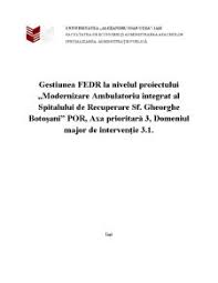 Georgiu, georz, giurgiu, iorgu, din greacă gheorghios, „agricultor; Proiect Gestiunea Fedr La Nivelul Proiectului Modernizare Ambulatoriu Integrat Al Spitalului De Recuperare Sfantul Gheorghe Botosani Finante 344611