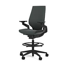 steelcase gesture 442 stool chair cogent connect graphite fabric shell back dark on dark frame stool chair chair office chair