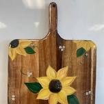 Sunflower Charcuterie Board Paint, Pour, & Sip Event