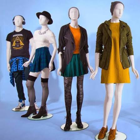 Female Mannequin - Abstract head, Right Hand On Hip, Left Leg Slightly Bent  August 2026 - Mondomannequins
