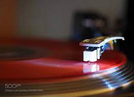 red vinyl on my turn table redtechnovoicevinylrecordlaseropticselectronicsbandwidthphonograph record vinyl turn ons red
