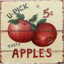 Home decor the design, furnishing and decorating of the home or apartment; Amazon Com Barnyard Designs Tasty Apples 5 Cents Retro Vintage Tin Bar Sign Country Home Decor 11 X 11 Office Products
