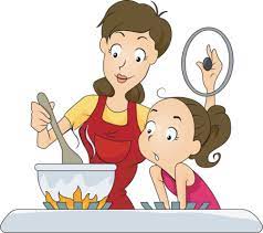 Helping mother in kitchen clipart. Welcome To Kindergarten April 2015 Cooking Clipart Clip Art Mother Illustration Drawing