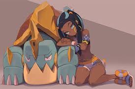 The reason i bring it up is because dark skinned anime characters… as well as light skinned or black characters aren't as prominent as japanese. Hd Wallpaper Rurina Pokemon Anime Aqua Eyes Black Hair Dark Skin Wallpaper Flare