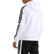 Kappa Authentic Hurtado Hoody White Kappa Clothing Clothes Kappa Tracksuit