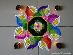 Youtube Colorful Rangoli Designs Rangoli Designs Easy Rangoli Designs Diwali