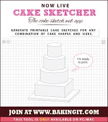Free Cake Sketcher Web App It Draws A Cake Sketch Template Of Your Desired Cake In Various Shapes And Cake Business Cake Designing App Cake Sketch