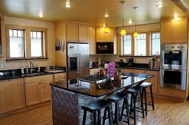 kitchen island embellished with tin