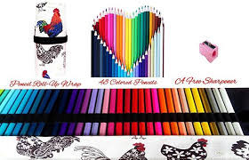 Amazon Com Colored Pencils Art Supplies For Kids Adults Coloring Book With Canvas Case Roll Up Wrap Bag And Kids Art Supplies Color Pencil Art Coloring Books