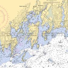 Connecticut Mystic Mystic Harbor Nautical Chart Decor