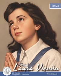 January 22: Blessed Laura Vicuña From Chile to Argentina Laura Carmen  Vicuña was born in Santiago, in Chile,
