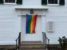Loud and proud, as the battle cry goes. Homophobic Decals Affixed To Vineyard Churches The Martha S Vineyard Times
