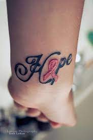 Confessions Of A Tattoo Needle Cancer Ribbon Tattoos Hope Tattoo Inspirational Tattoos
