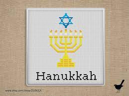 Menorah star of david bookmarks religious counted cross stitch pattern by sharon lomo to download and print online. Hanukkah Time Pattern Cross Stitch Patterns Christmas Holiday Cross Stitch Cross Stitch Patterns