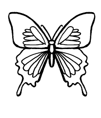 Butterfly colorings for kids images disney free adults printable. Simple Butterfly Coloring Pages For Kids Drawing With Crayons