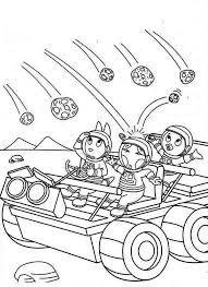 Make a coloring book with the backyardigans tasha for one click. Austin And Pablo And Uniqua Hit By Meteor In The Backyardigans Coloring Page Kids Play Color