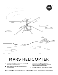 Nasa's perseverance rover will look for signs of past life in a region of mars where the ancient environment is believed to have been favorable more stories. Nasa Coloring Pages Nasa Space Place Nasa Science For Kids
