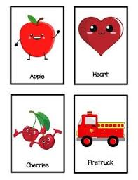 Red Color Flash Cards 12 Flash Cards That Feature Different Red Items Including An Apple A Ladybug Lips And More Earl Flashcards Cards Paper Crafts Diy Kids