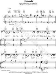 Husavik My Home Town From Eurovision Song Contest The Story Of Fire Saga Sheet Music In G Major Transposable Download Print In 2020 Eurovision Song Contest Eurovision Songs Sheet Music
