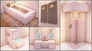 With the wood as the main element and the combination of fresh green hue, the overall look is somewhat refreshing. Minecraft 40 Bathroom Build Hacks And Ideas Youtube