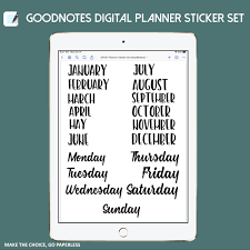 This is a digital product! Digital Planner Sticker Set For Goodnotes Digitalplanner247