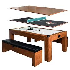 Hathaway Sherwood 7 Ft Air Hockey Table With Benches Bg2422h The Home Depot Air Hockey Table Bench Table Air Hockey