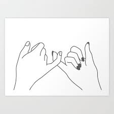 Jasmine sanders has some hidden finger tattoos on her right hand. Buy Pinky Promise 3 Art Print By Andreas12 Worldwide Shipping Available At Society6 Com Just One Of Promise Tattoo Cute Canvas Paintings Art Drawings Simple